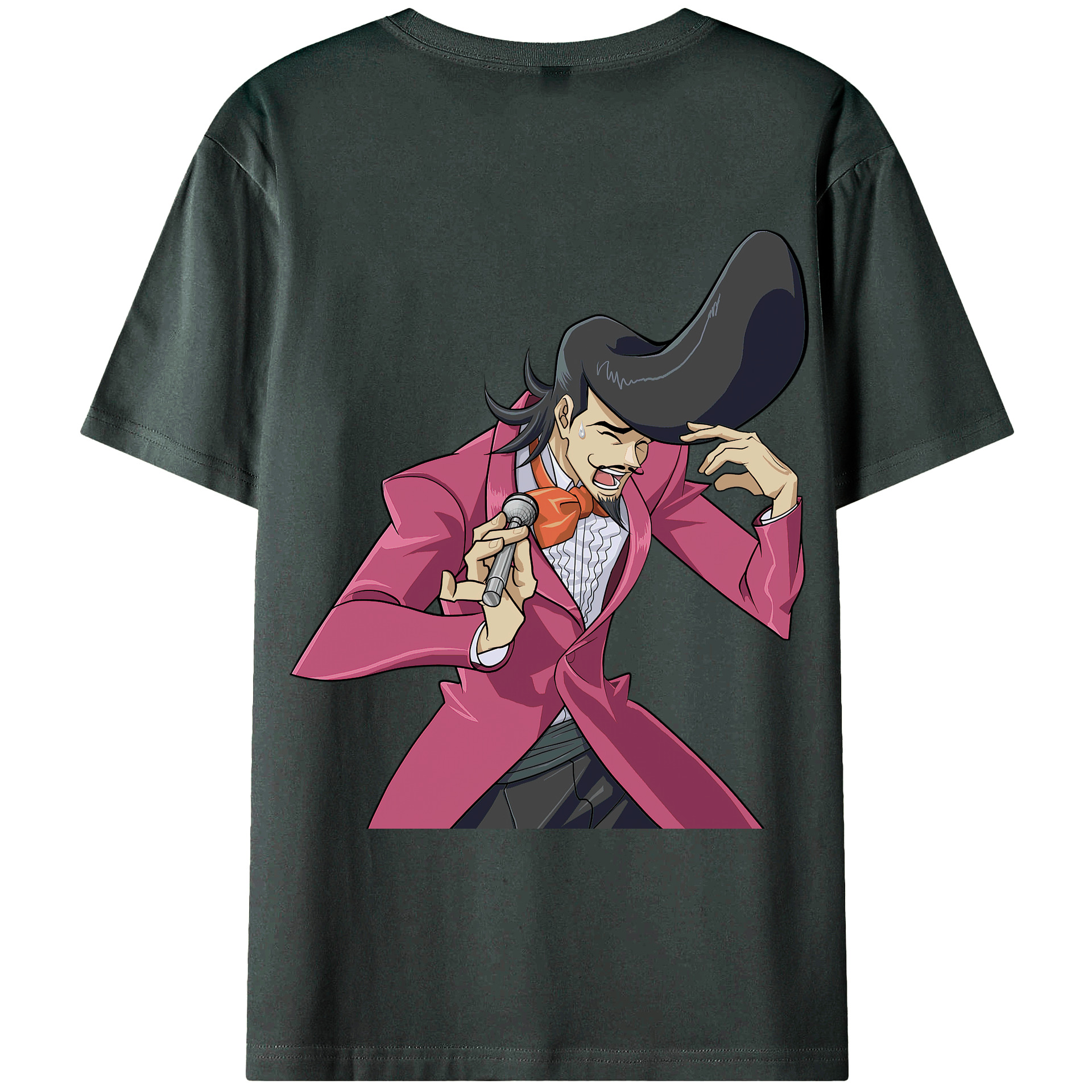 （画像用） 遊☆戯☆王 Yu-Gi-Oh! 綿100％ メンズ半袖Tシャツ（バックプリント） 通気性